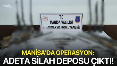 Manisa'da operasyon: Adeta silah deposu çıktı!