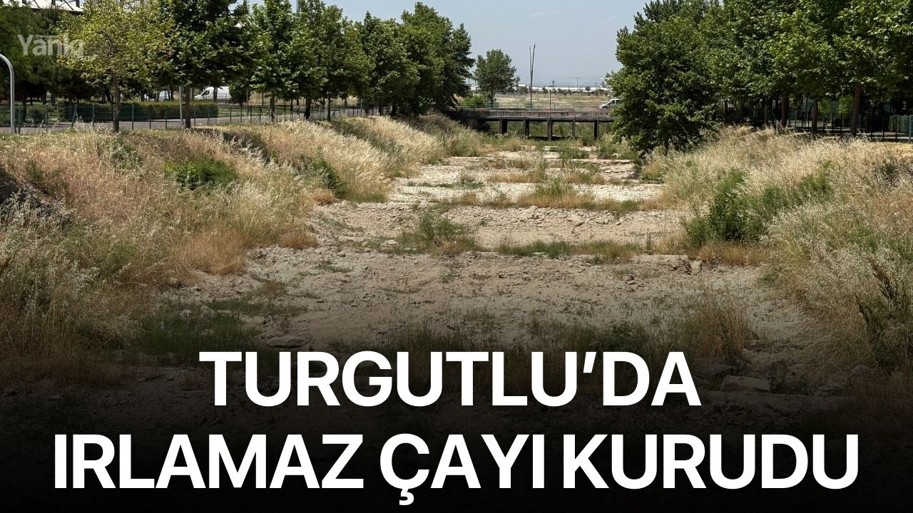 Turgutlu’da Irlamaz çayı kurudu