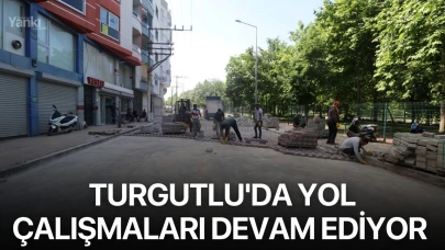 Turgutlu'da yol çalışmaları devam ediyor