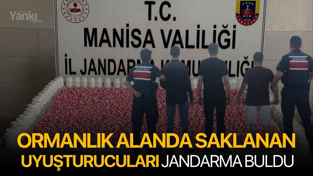 Ormanlık alanda saklanan uyuşturucuları jandarma buldu