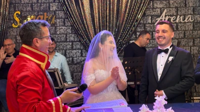 Gizem ve Hüseyin Can çiftinin mutlu günü