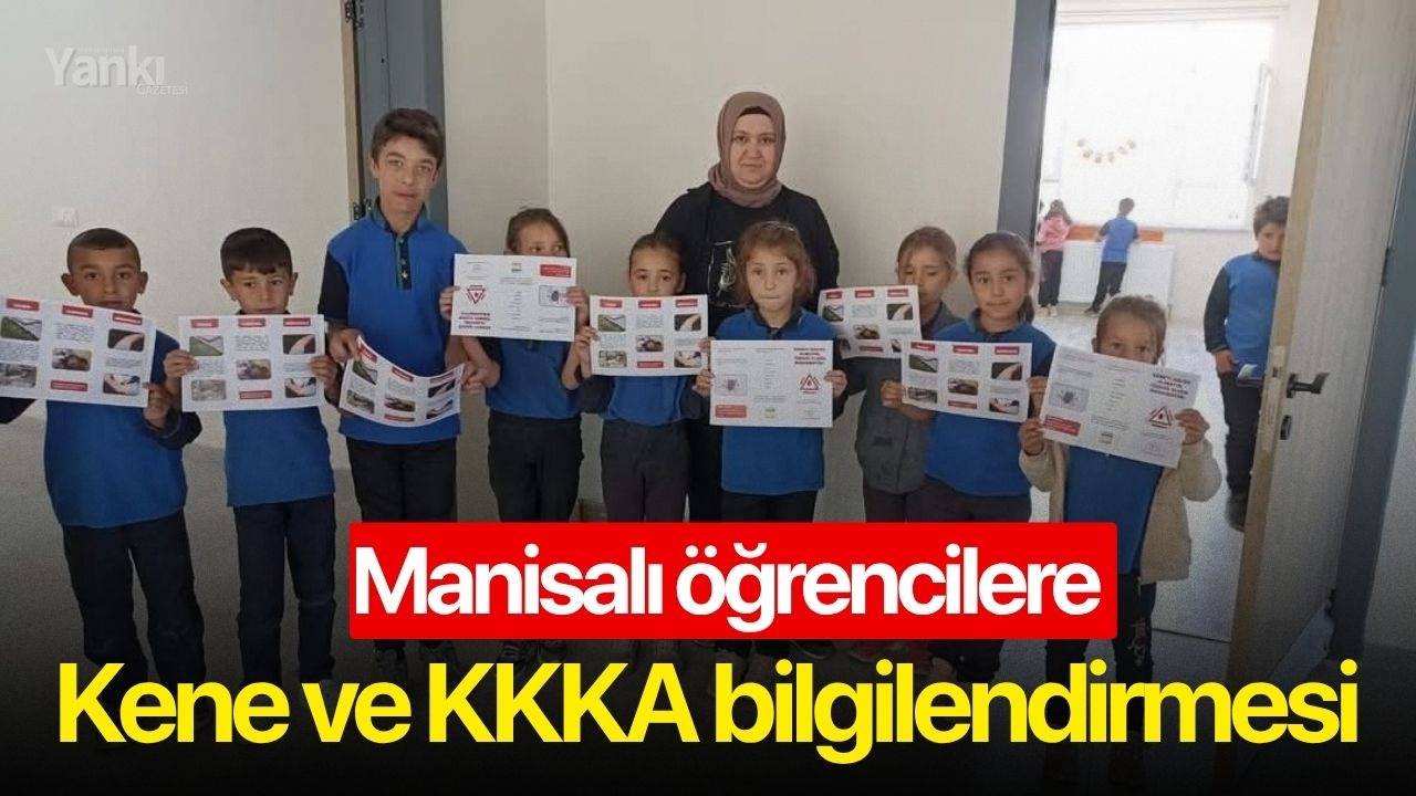 Manisalı öğrencilere kene ve KKKA bilgilendirmesi
