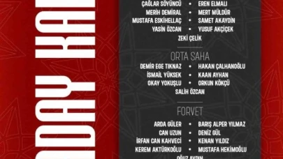 A Milli Takım’ın, ABD ve Meksika maçları aday kadrosu açıklandı