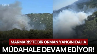 Marmaris'te bir orman yangını daha: Müdahale devam ediyor!
