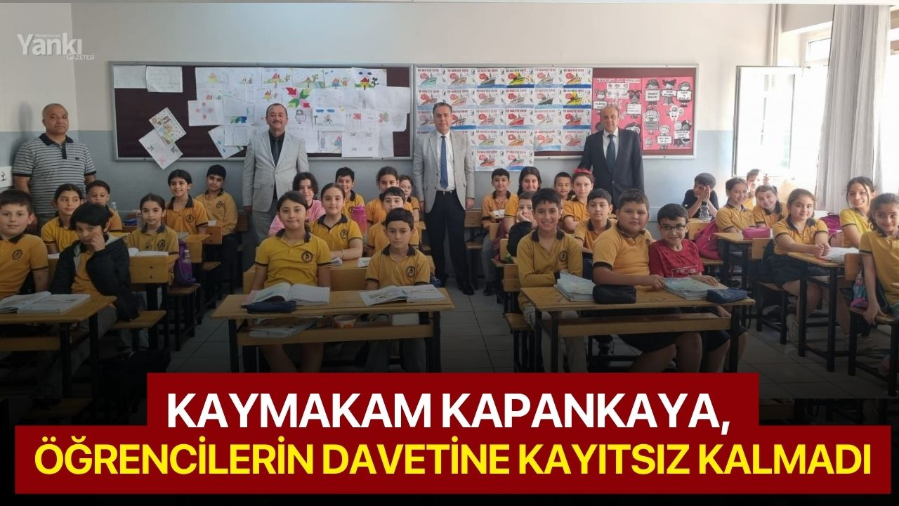 Kaymakam Kapankaya, öğrencilerin davetine kayıtsız kalmadı