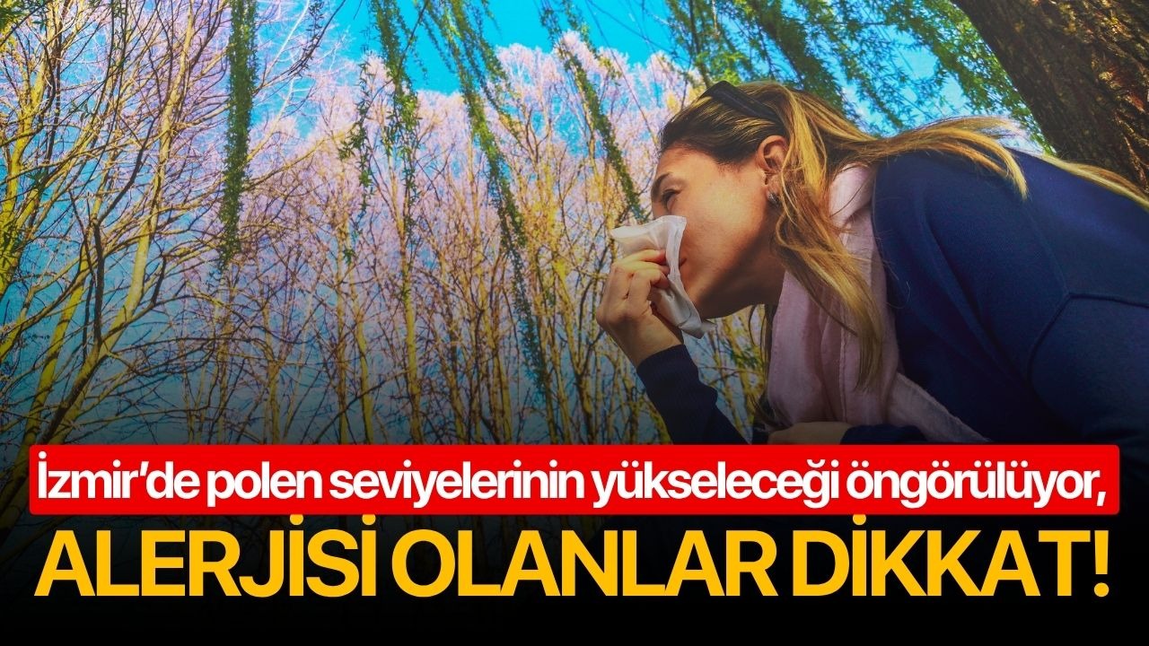 İzmir’de polen seviyelerinin yükseleceği öngörülüyor, alerjisi olanlar dikkat!