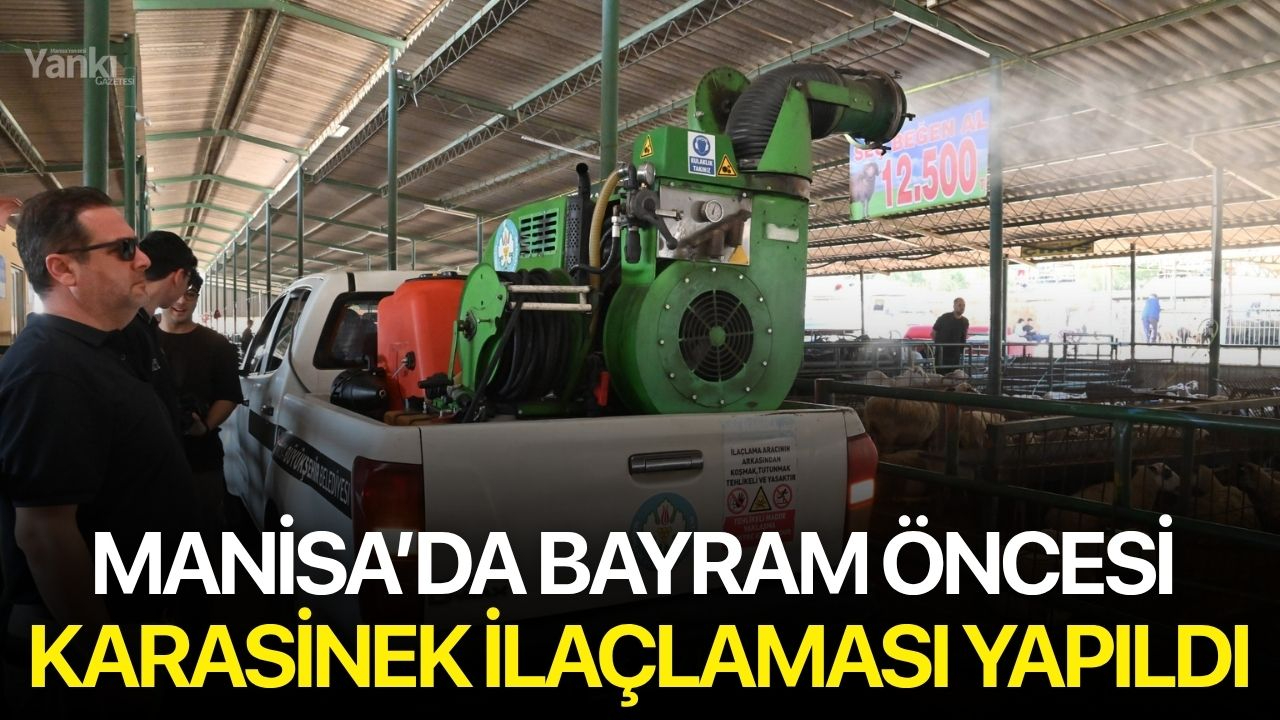Bayram öncesi karasinek ilaçlaması yapıldı