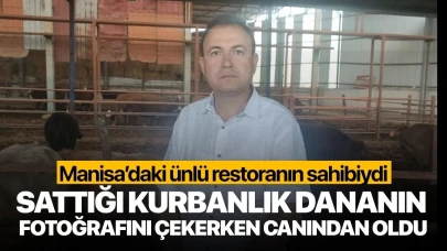 Sattığı kurbanlık dananın fotoğrafını çekerken canından oldu