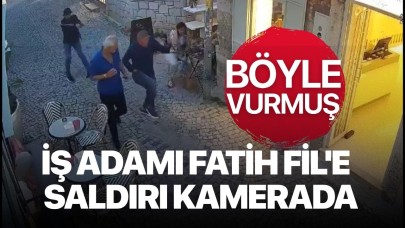 İş adamına silahlı saldırı kamerada