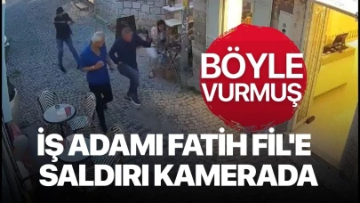 İş adamına silahlı saldırı kamerada