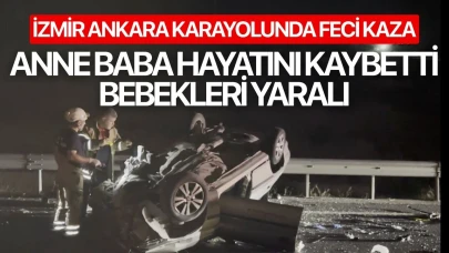Düğün yolunda feci kaza: Anne Baba hayatını kaybetti bebekleri yaralı
