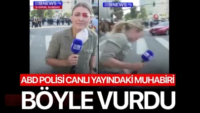 ABD polisi protestolarda yayın yapan muhabiri böyle vurdu