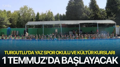 Turgutlu’da yaz spor okulu ve kültür kursları 1 Temmuz’da başlayacak