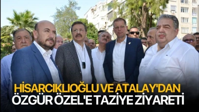 Rıfat Hisarcıklıoğlu ve Ergün Atalay'dan Özgür Özel'e taziye ziyareti