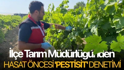 İlçe Tarım Müdürlüğünden hasat öncesi 'pestisit' denetimi