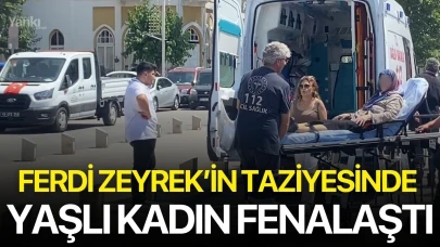 Ferdi Zeyrek’in taziyesinde yaşlı kadın fenalaştı
