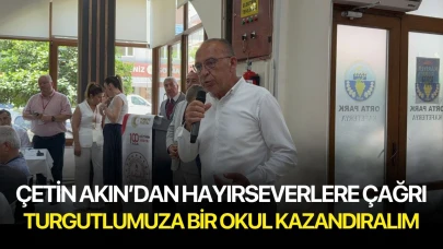 Çetin Akın'dan hayırseverlere çağrı! 'Turgutlu'muza bir okul kazandıralım'