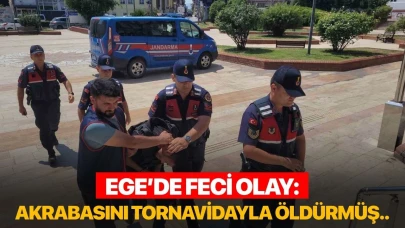 Ege'de feci olay: Akrabasını tornavidayla öldürmüş!