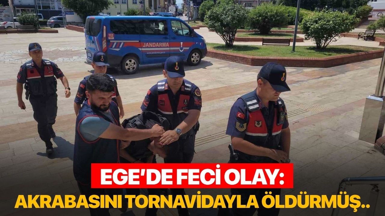 Ege'de feci olay: Akrabasını tornavidayla öldürmüş!