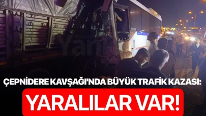 Çepnidere Kavşağı'nda büyük trafik kazası: Yaralılar var!