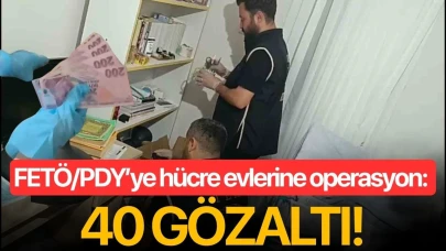 FETÖ/PDY’ye hücre evlerine operasyon: 40 gözaltı!