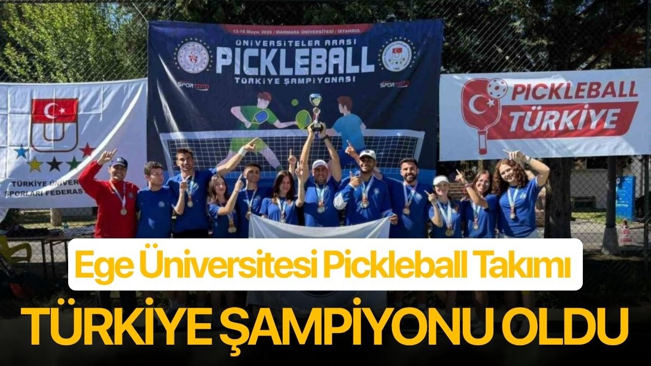 Ege Üniversitesi Pickleball Takımı Türkiye şampiyonu oldu
