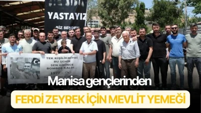 Manisa gençlerinden Ferdi Zeyrek için mevlit yemeği