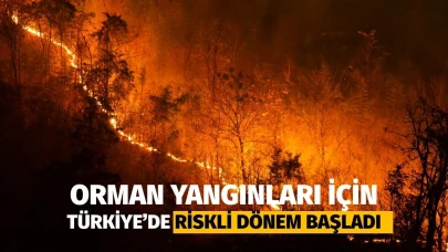 Orman yangınları için riskli dönem başladı