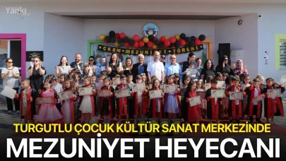 Turgutlu Çocuk Kültür Sanat Merkezinde Mezuniyet Heyecanı
