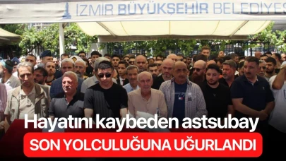 Hayatını kaybeden astsubay son yolculuğuna uğurlandı