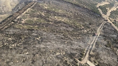 İzmir’de makilik alandaki yangın kontrol altında