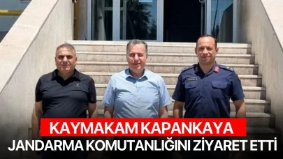 Kaymakam Kapankaya Jandarma Komutanlığını ziyaret etti