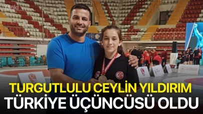 Turgutlulu Ceylin Yıldırım Türkiye Üçüncüsü Oldu