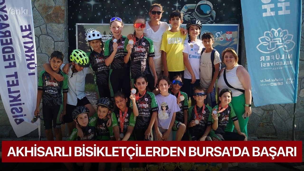 Akhisarlı bisikletçilerden Bursa'da başarı