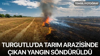 Turgutlu'da tarım arazisinde çıkan yangın söndürüldü