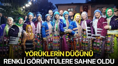 Manisa'da Yörüklerin düğünü renkli görüntülere sahne oldu