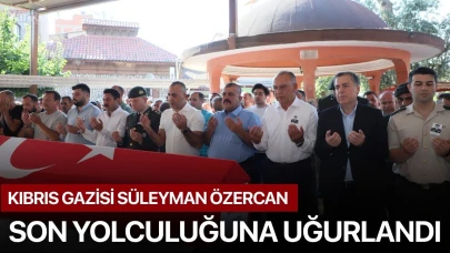 Kıbrıs Gazisi Süleyman Özercan Son Yolculuğuna Uğurlandı