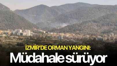 İzmir’de orman yangını: Müdahale sürüyor