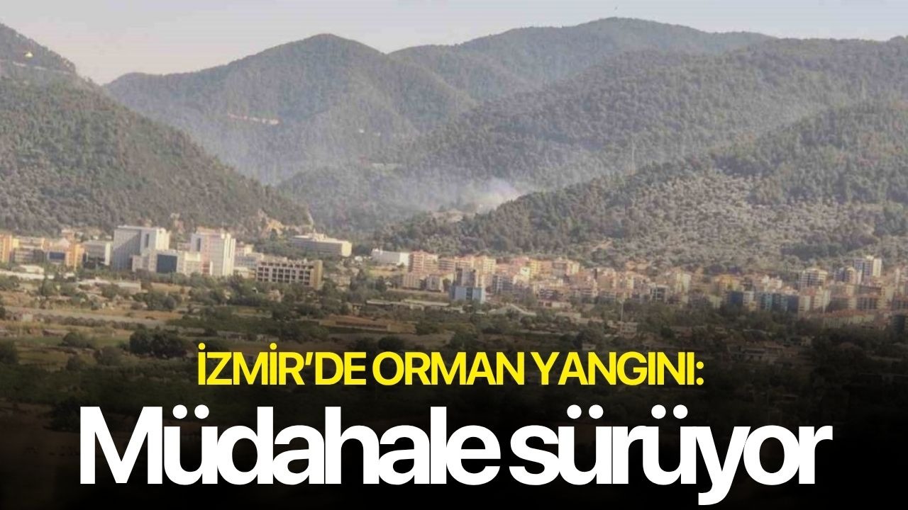 İzmir’de orman yangını: Müdahale sürüyor