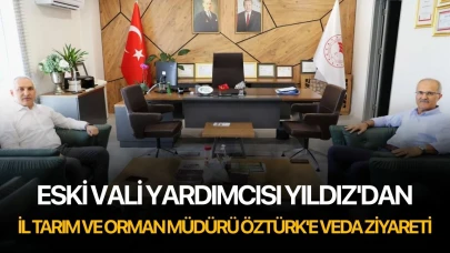 Eski Vali Yardımcısı Yıldız'dan İl Tarım ve Orman Müdürü Öztürk'e veda ziyareti