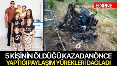 5 kişinin öldüğü kazadan iki gün önce paylaşmış! Bizi ölüm ayırır...