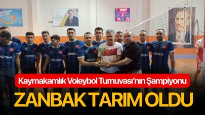 Kaymakamlık Voleybol Turnuvası’nın Şampiyonu Zanbak Tarım oldu