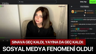 Sınava geç kaldı, yayına da geç kaldı: Sosyal medya fenomeni oldu!
