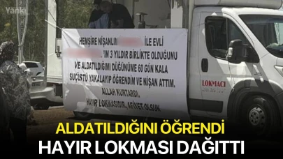 Aldatıldığını öğrendi hayır lokması dağıttı