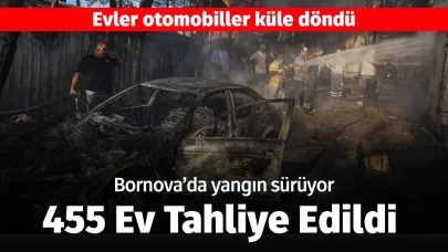 Bornova yangınında evler tahliye edildi! 3 kişi gözaltına alındı