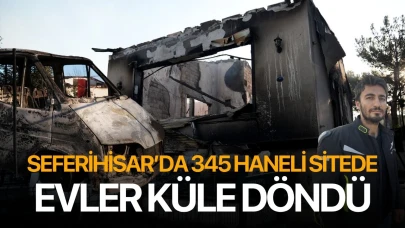 Seferihisar'da 345 haneli sitede evler küle döndü