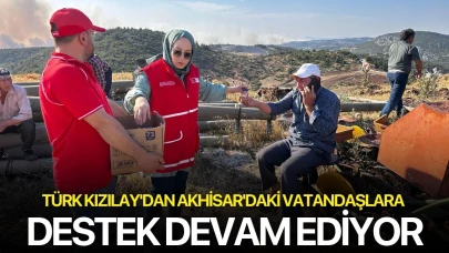 Türk Kızılay'dan Akhisar'daki vatandaşlara destek devam ediyor