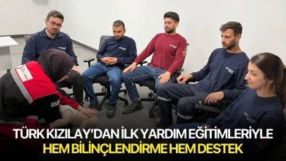 Türk Kızılay’dan ilk yardım eğitimleriyle hem bilinçlendirme hem destek