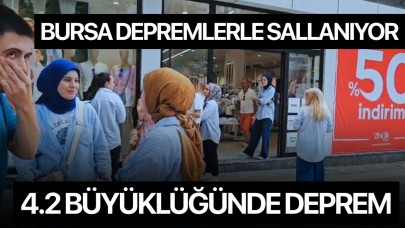 Bursa’da bir deprem daha: Büyüklüğü 4.2