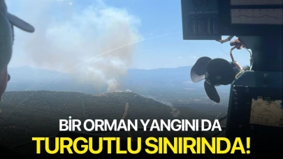 Bir orman yangını da Turgutlu sınırında!